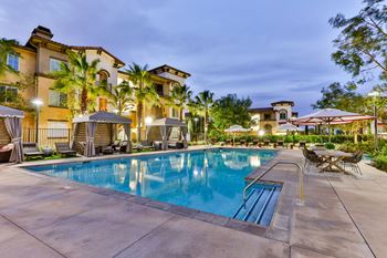 Poolside cabanas